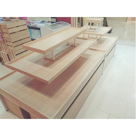 OPPA FOUNTAIN TABLE RECTANGULAR c/w 4 CABINET BOX ROLLER